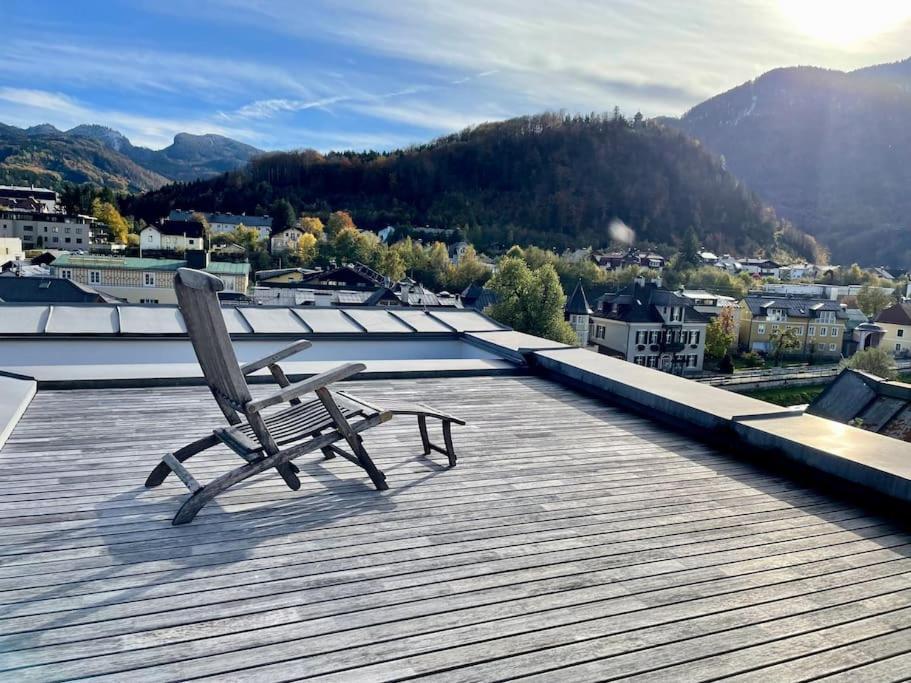 Ferienwohnung Luxus Penthouse Mit Panoramablick Bad Ischl Exterior foto
